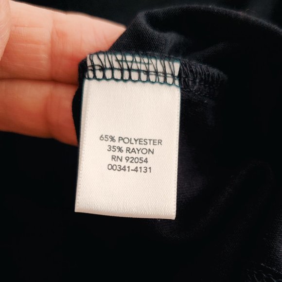 Christopher & Banks sleeveless black ruffle V neck top shirt - Picture 4 of 4